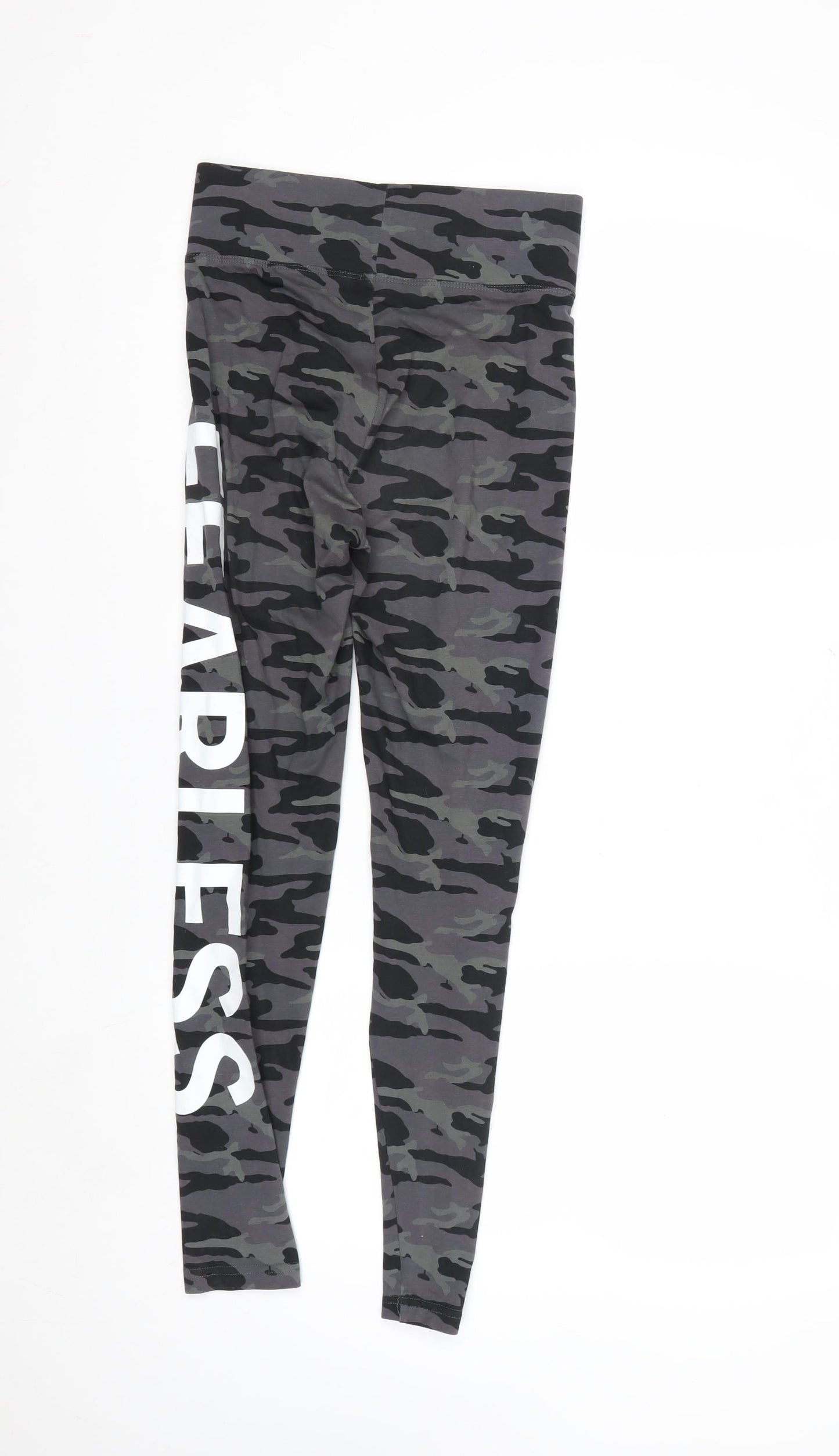 Golddigga Women’s Grey Camouflage Ankle Leggings Size 8