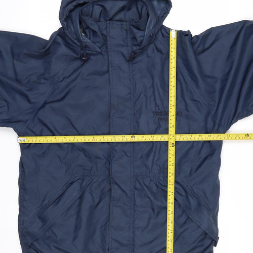 Trespass Boys Blue Hooded Windbreaker Jacket 13-14 Years 34in