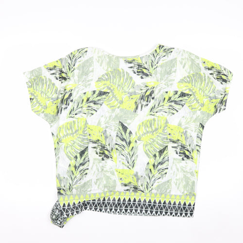 Wallis Women’s Multicoloured Petite V-Neck T-Shirt M Tropical