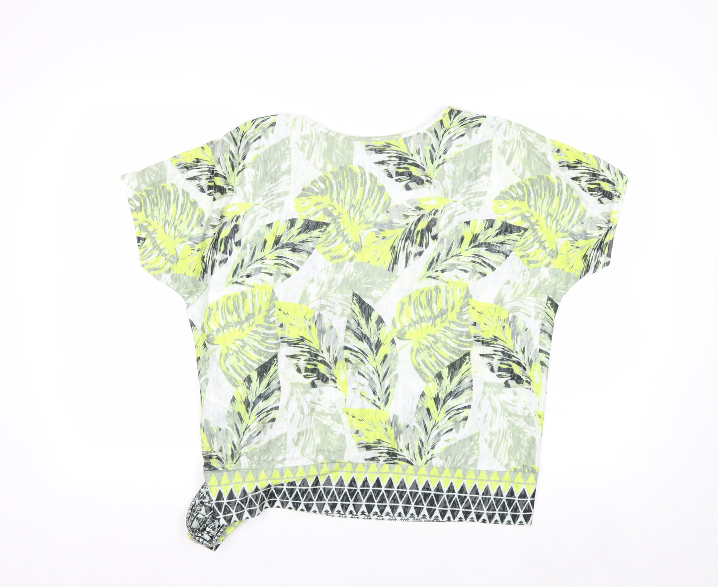 Wallis Women’s Multicoloured Petite V-Neck T-Shirt M Tropical