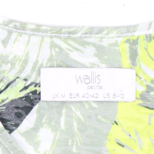 Wallis Women’s Multicoloured Petite V-Neck T-Shirt M Tropical