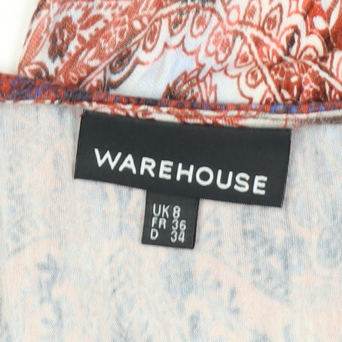 Warehouse Women’s Multicoloured Paisley Maxi Dress Size 8