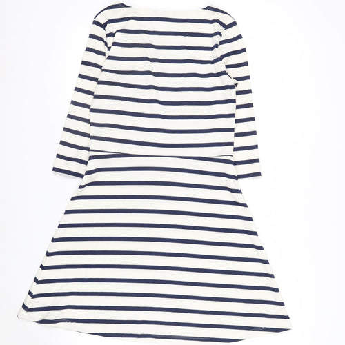 H&M Women’s Multicoloured Striped A-Line Dress Size 8
