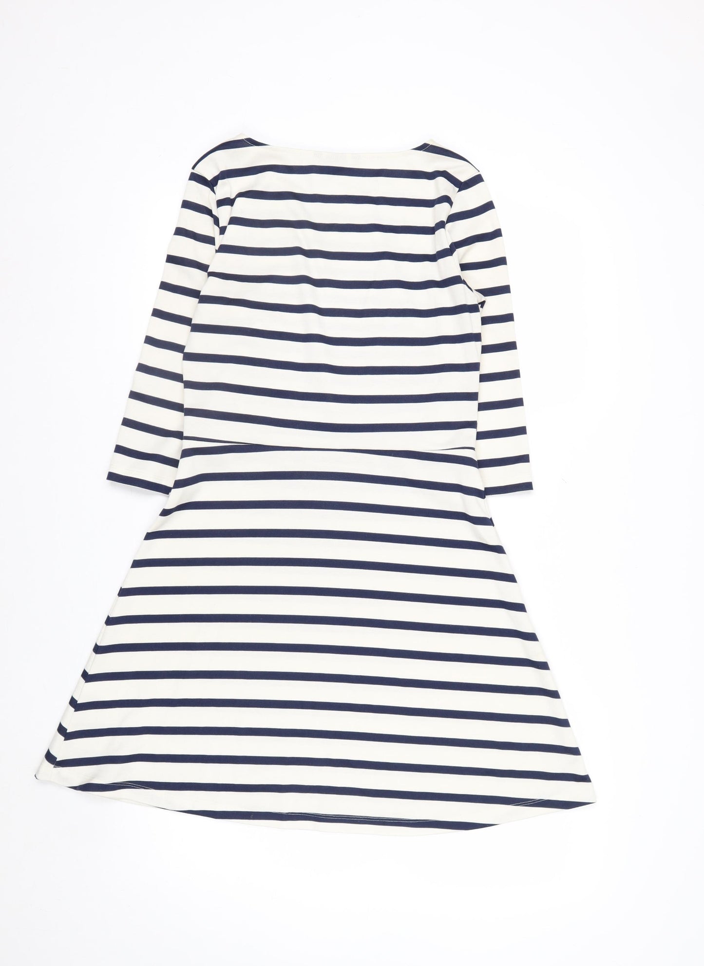 H&M Women’s Multicoloured Striped A-Line Dress Size 8
