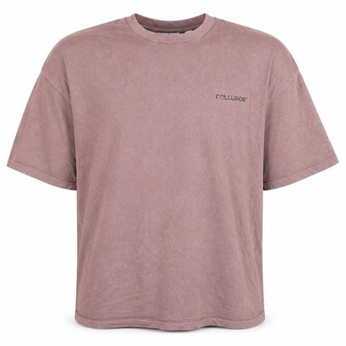 Collusion Men’s Mauve 2XL Cotton Oversized Crew Neck T-Shirt