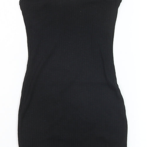 Missguided Women's Black Bodycon Jersey Stretch Dress Size 6