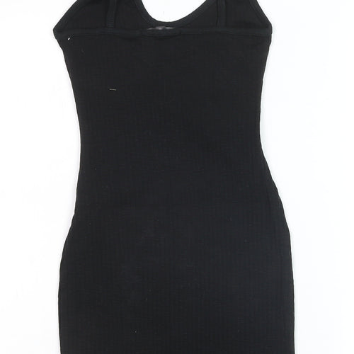 Missguided Women's Black Bodycon Jersey Stretch Dress Size 6