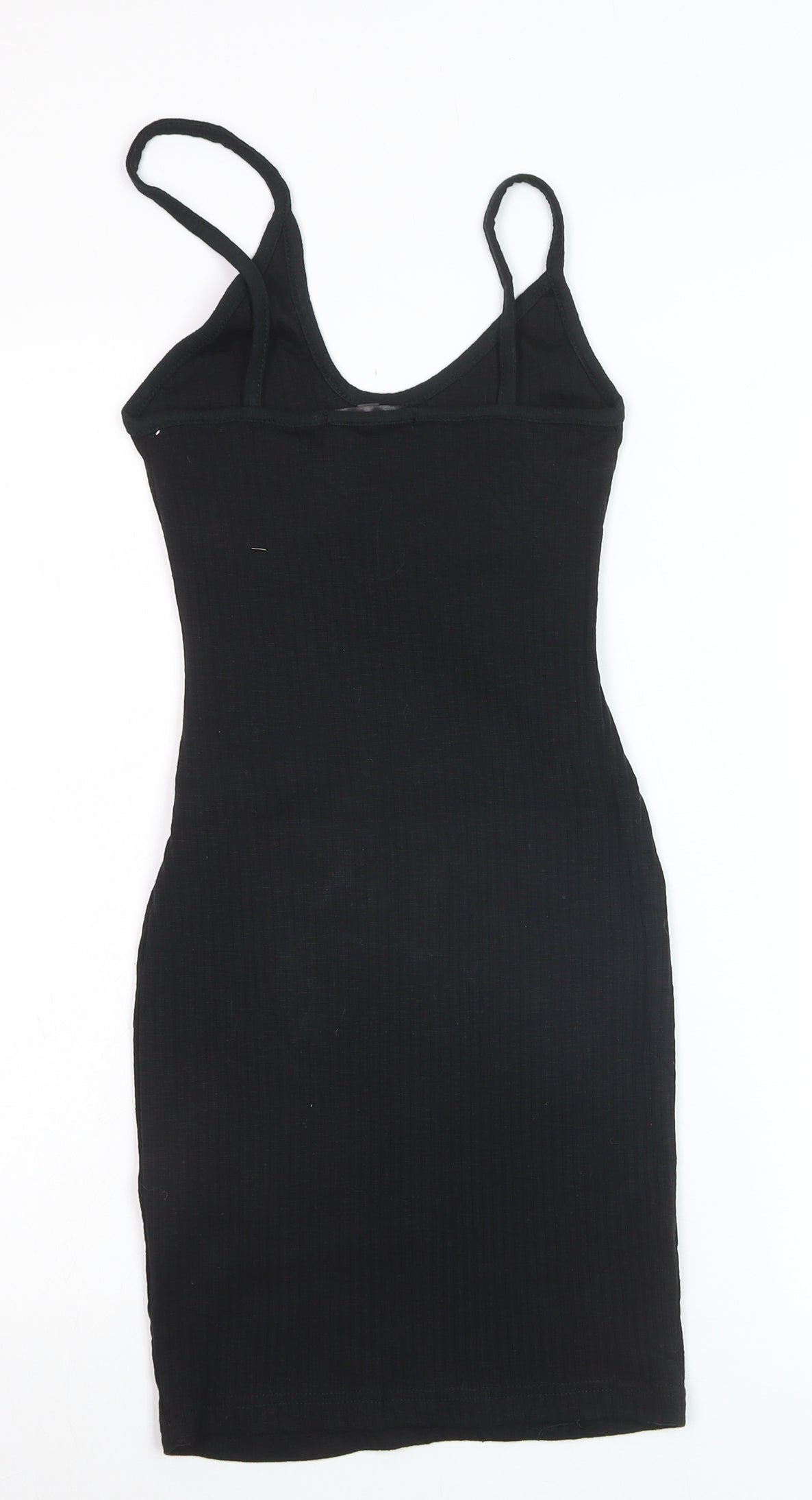 Missguided Women's Black Bodycon Jersey Stretch Dress Size 6