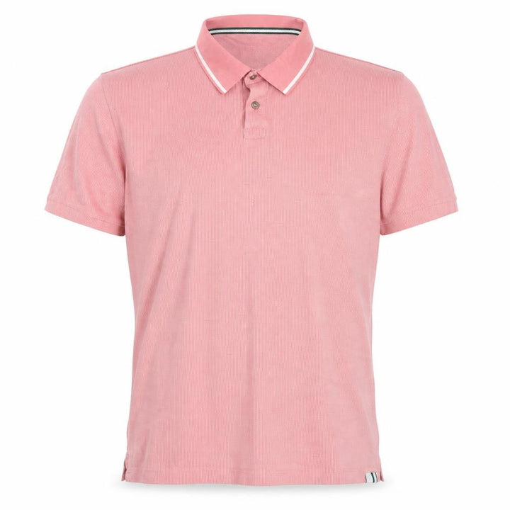 Ted Baker Men Pink Cotton Short Sleeve Polo Shirt Size L