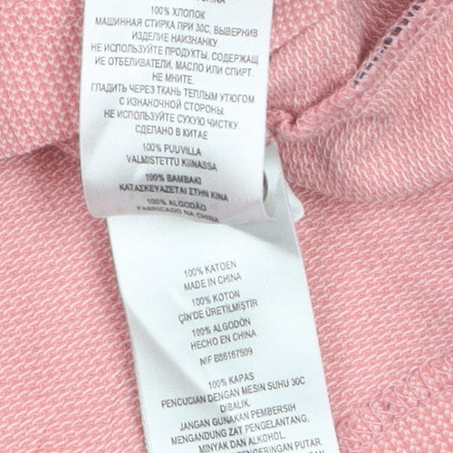 Ted Baker Men Pink Cotton Short Sleeve Polo Shirt Size L