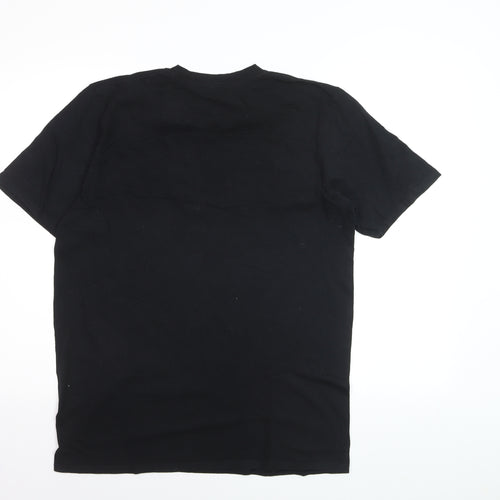 Tom & Jerry Men's Black Medium Cotton Graphic T-Shirt