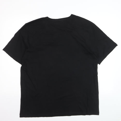 BOSS Men's Black 2XL Crew Neck Cotton T-Shirt