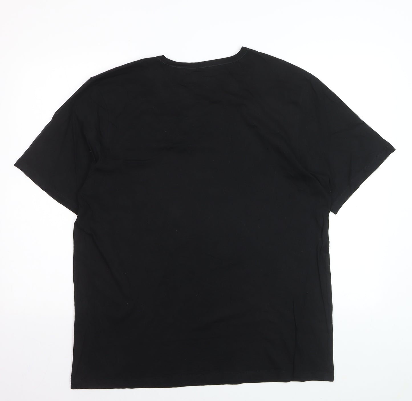 BOSS Men's Black 2XL Crew Neck Cotton T-Shirt