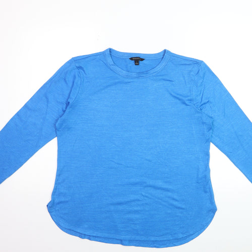 Banana Republic Women's Blue Long Sleeve Jersey T-Shirt Size L