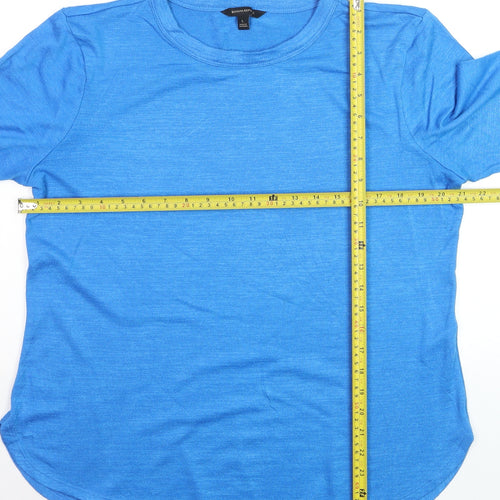 Banana Republic Women's Blue Long Sleeve Jersey T-Shirt Size L