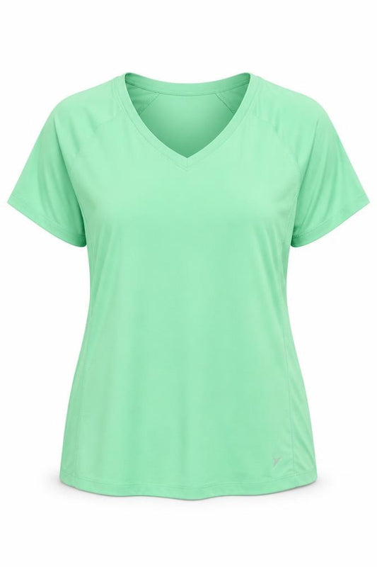 Old Navy Active Women's Green V-Neck Short Sleeve T-Shirt XL