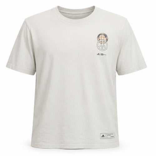 adidas Men's Beige London Graphic Print XL T-Shirt