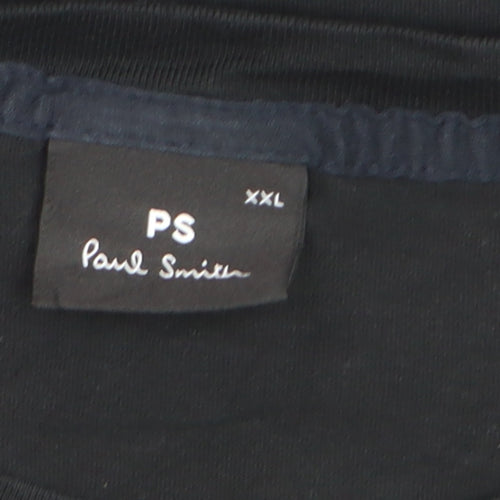 Paul Smith Men’s Black 2XL Retro VHS Graphic Print T-Shirt