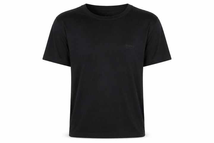 Hugo Boss Men's Black Cotton Crew Neck Short Sleeve T-Shirt L
