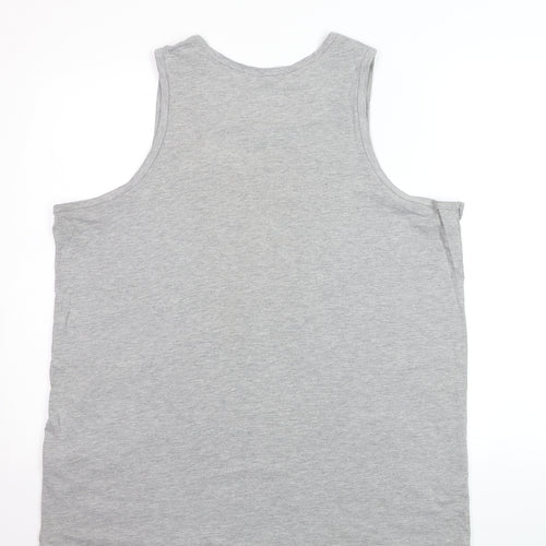Nike Men's Grey Tank Top XL Athletic Fit Gym Wear