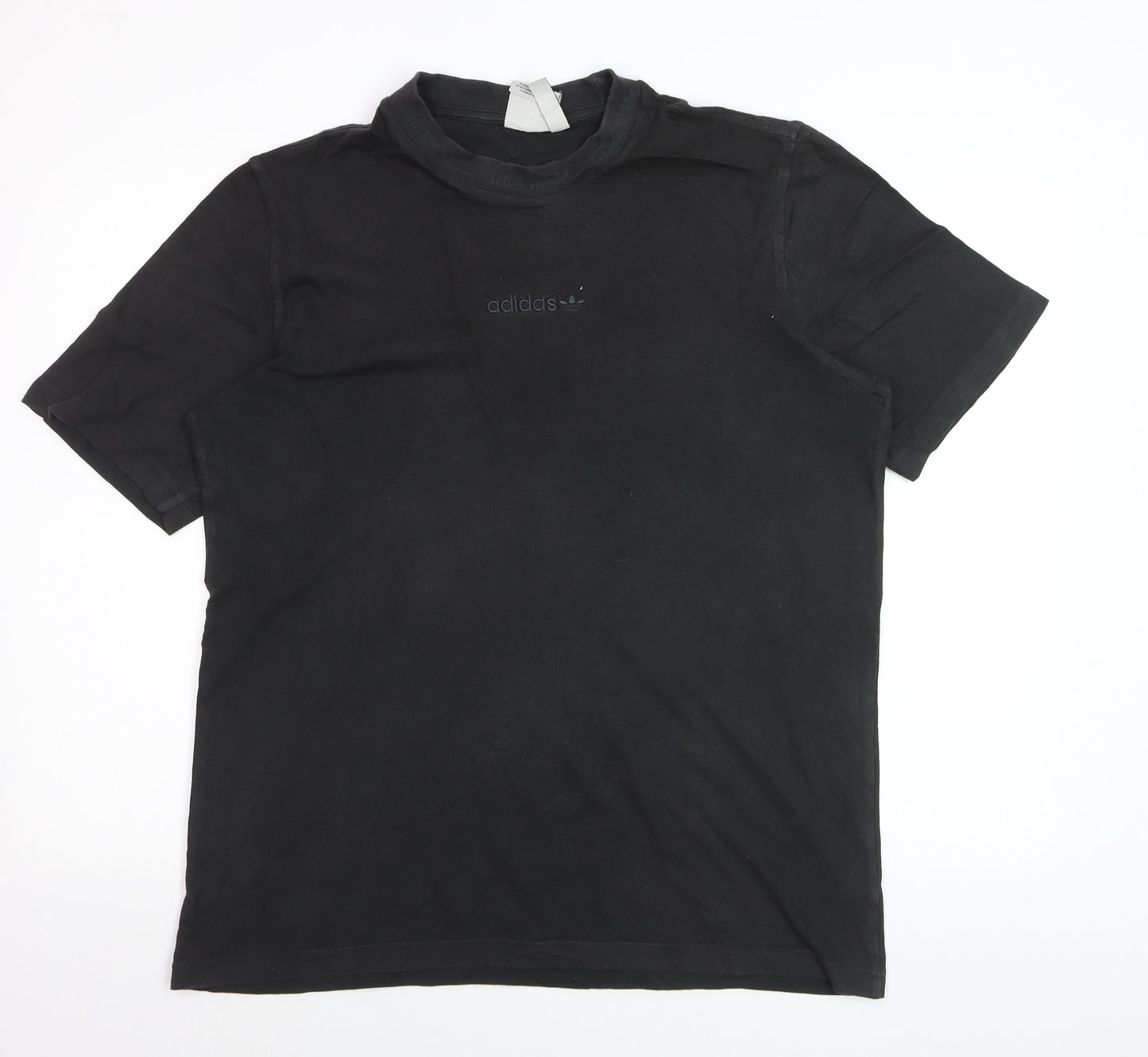 Adidas Men's Black Crew Neck Short Sleeve T-Shirt Size M