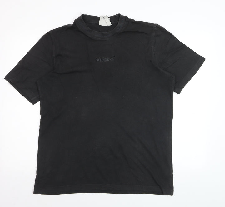 Adidas Men's Black Crew Neck Short Sleeve T-Shirt Size M