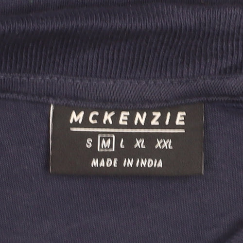 McKenzie Men's Blue Polo Shirt M Regular Fit Short Sleeve