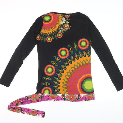 Desigual Women's Multicoloured Cartoon Long Sleeve Tunic Top M