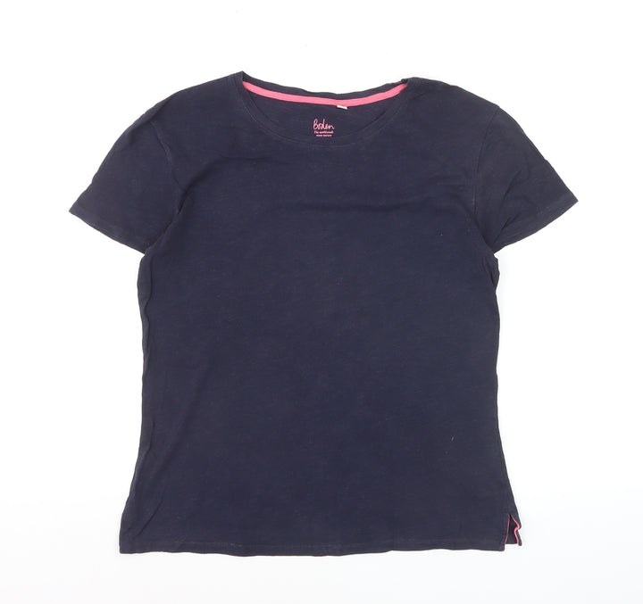 Boden Women’s Blue Cotton Short Sleeve Basic T-Shirt Size S