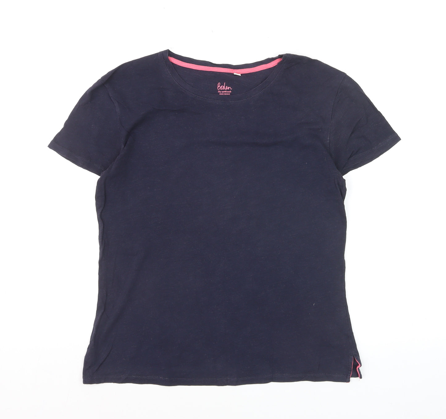 Boden Women’s Blue Cotton Short Sleeve Basic T-Shirt Size S