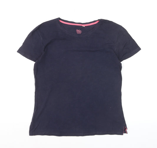 Boden Women’s Blue Cotton Short Sleeve Basic T-Shirt Size S