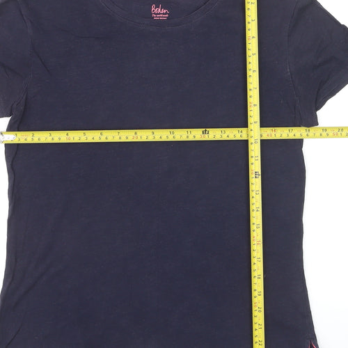 Boden Women’s Blue Cotton Short Sleeve Basic T-Shirt Size S