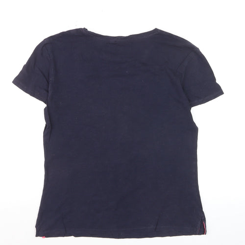Boden Women’s Blue Cotton Short Sleeve Basic T-Shirt Size S