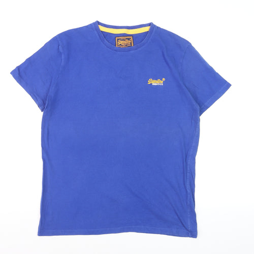 Superdry Men's Blue Vintage Logo Crew Neck T-Shirt Size L