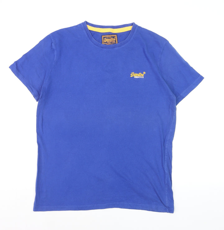 Superdry Men's Blue Vintage Logo Crew Neck T-Shirt Size L