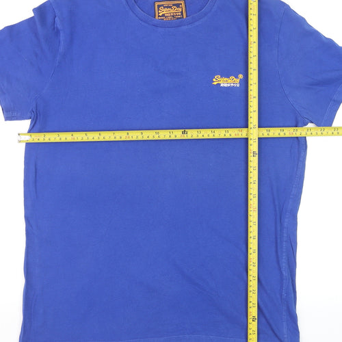 Superdry Men's Blue Vintage Logo Crew Neck T-Shirt Size L