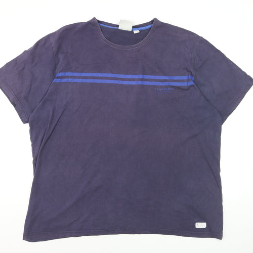 Fenchurch Men’s Blue XL Crew Neck Cotton T-Shirt