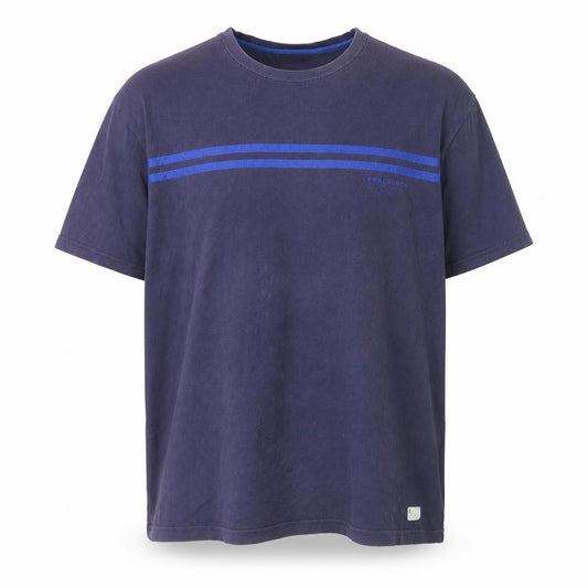 Front view of Fenchurch Men’s Blue XL Crew Neck Cotton T-Shirt