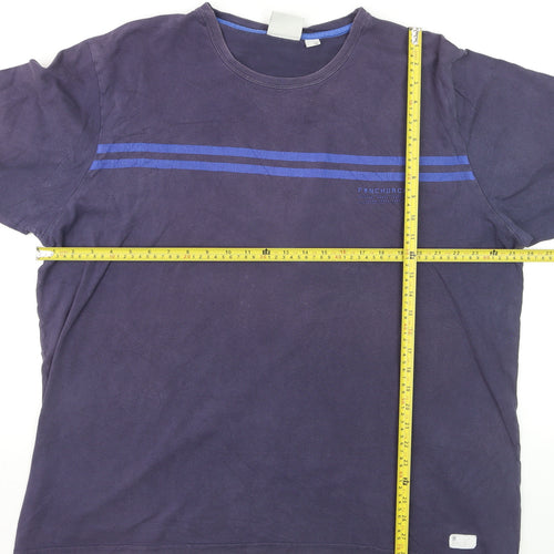 Fenchurch Men’s Blue XL Crew Neck Cotton T-Shirt