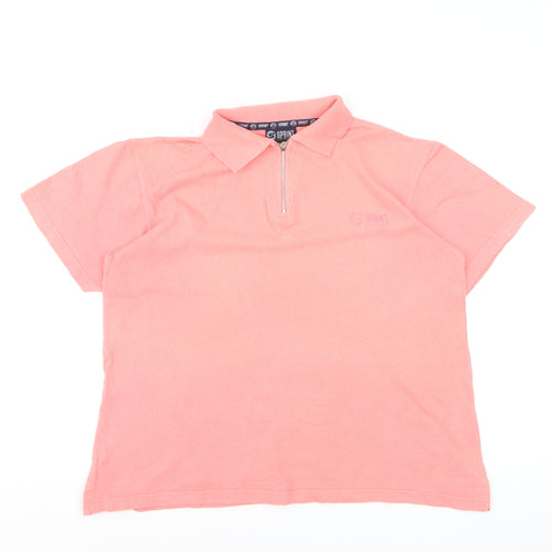 Sprint Leisure Women's Pink Cotton Polo Shirt Size 10/12
