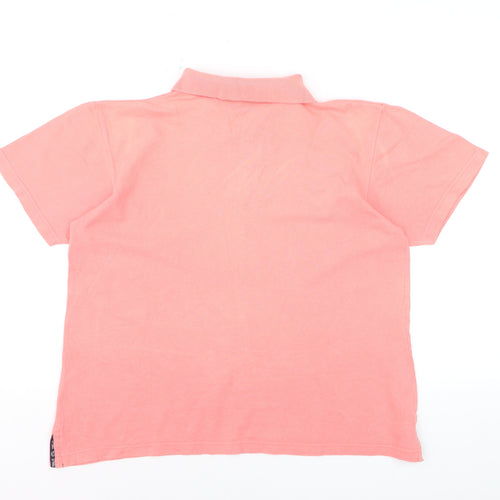 Sprint Leisure Women's Pink Cotton Polo Shirt Size 10/12