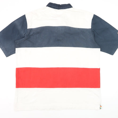 Cotton Traders Classics Men's Multicoloured Rugby Polo XL 100% Cotton