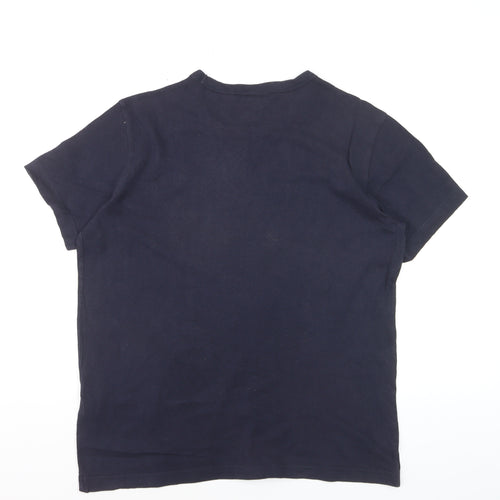 Champion Men's Blue Small Short Sleeve Crew Neck Cotton T-Shirt