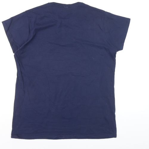 Doctor Who Women's Blue 2XL Short Sleeve Cotton T-Shirt