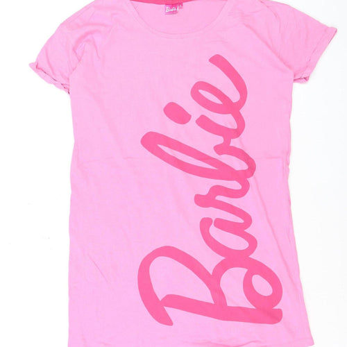 Barbie Women's Pink Short Sleeve Cotton T-Shirt Size S