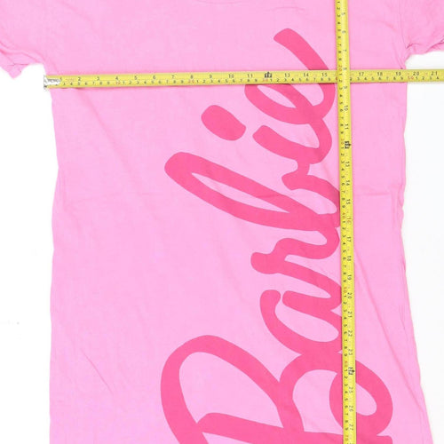 Barbie Women's Pink Short Sleeve Cotton T-Shirt Size S