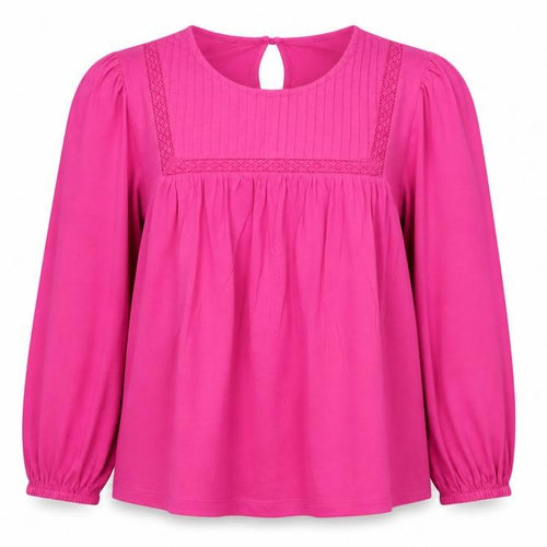 Marks and Spencer Womens Pink Long Sleeve Cotton Tunic Blouse Size S