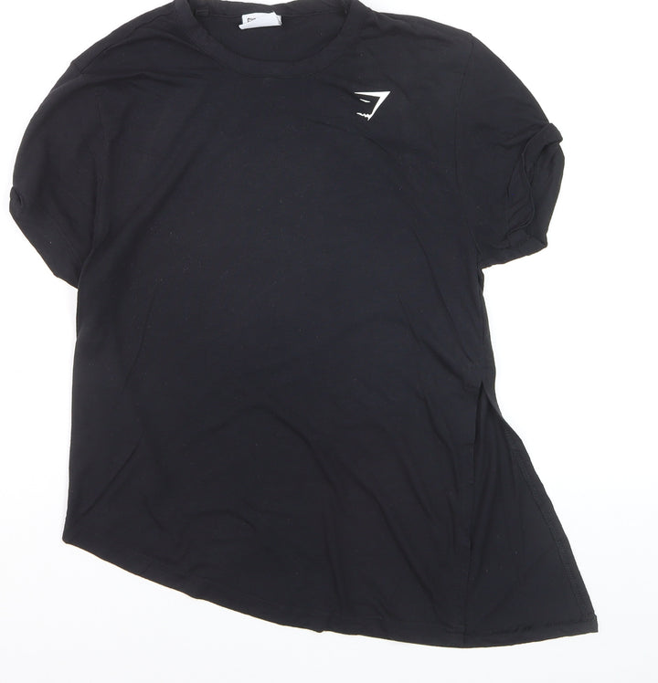 Gymshark Women's Black Short Sleeve Crew Neck T-Shirt Size S