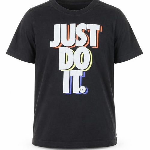 Nike Boys Black 'Just Do It' Graphic T-Shirt 10-11 Years