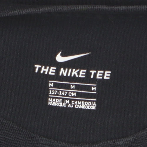Nike Boys Black 'Just Do It' Graphic T-Shirt 10-11 Years
